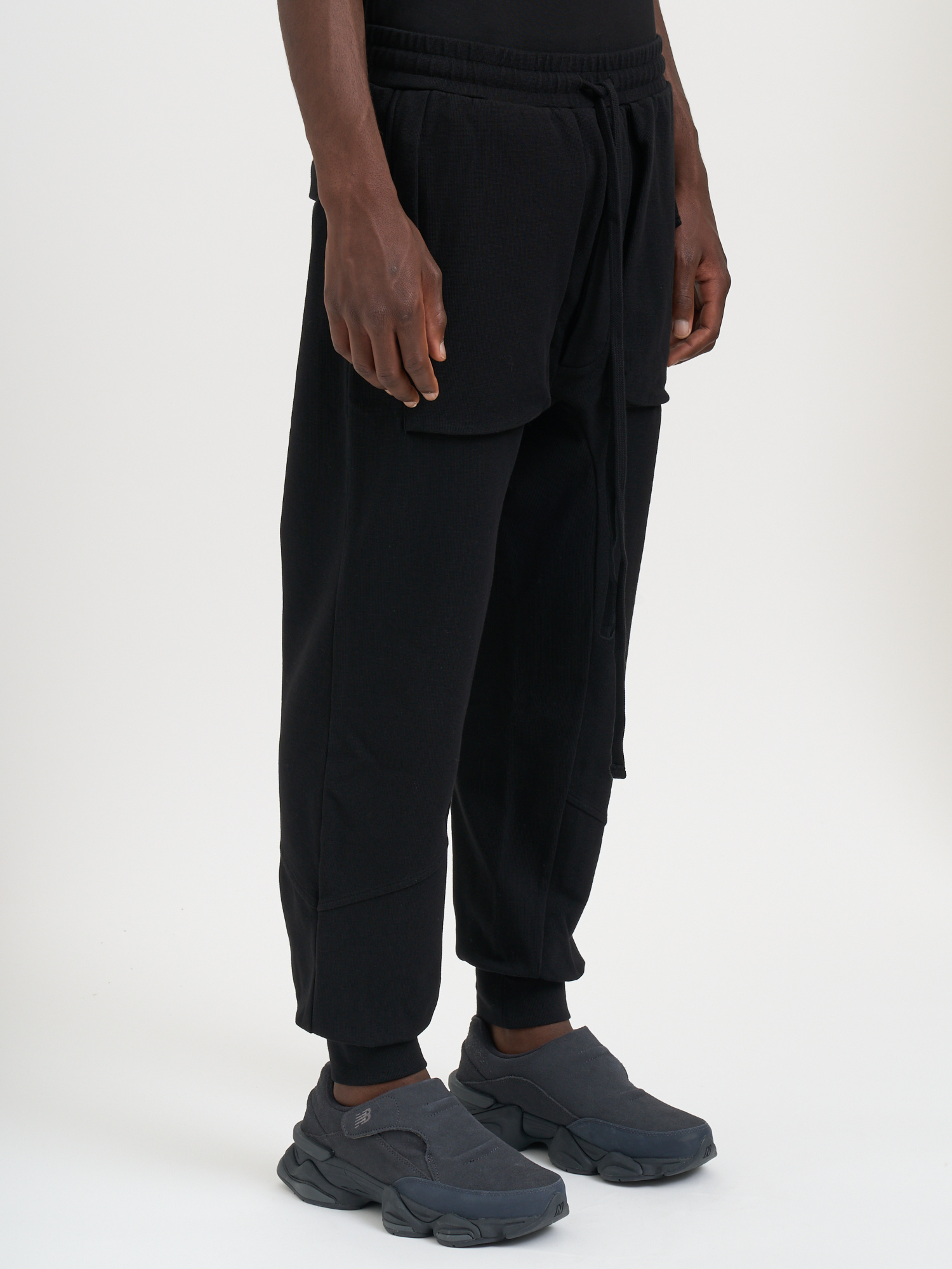 Thom Krom Pantalone Jogger In Cotone In Black