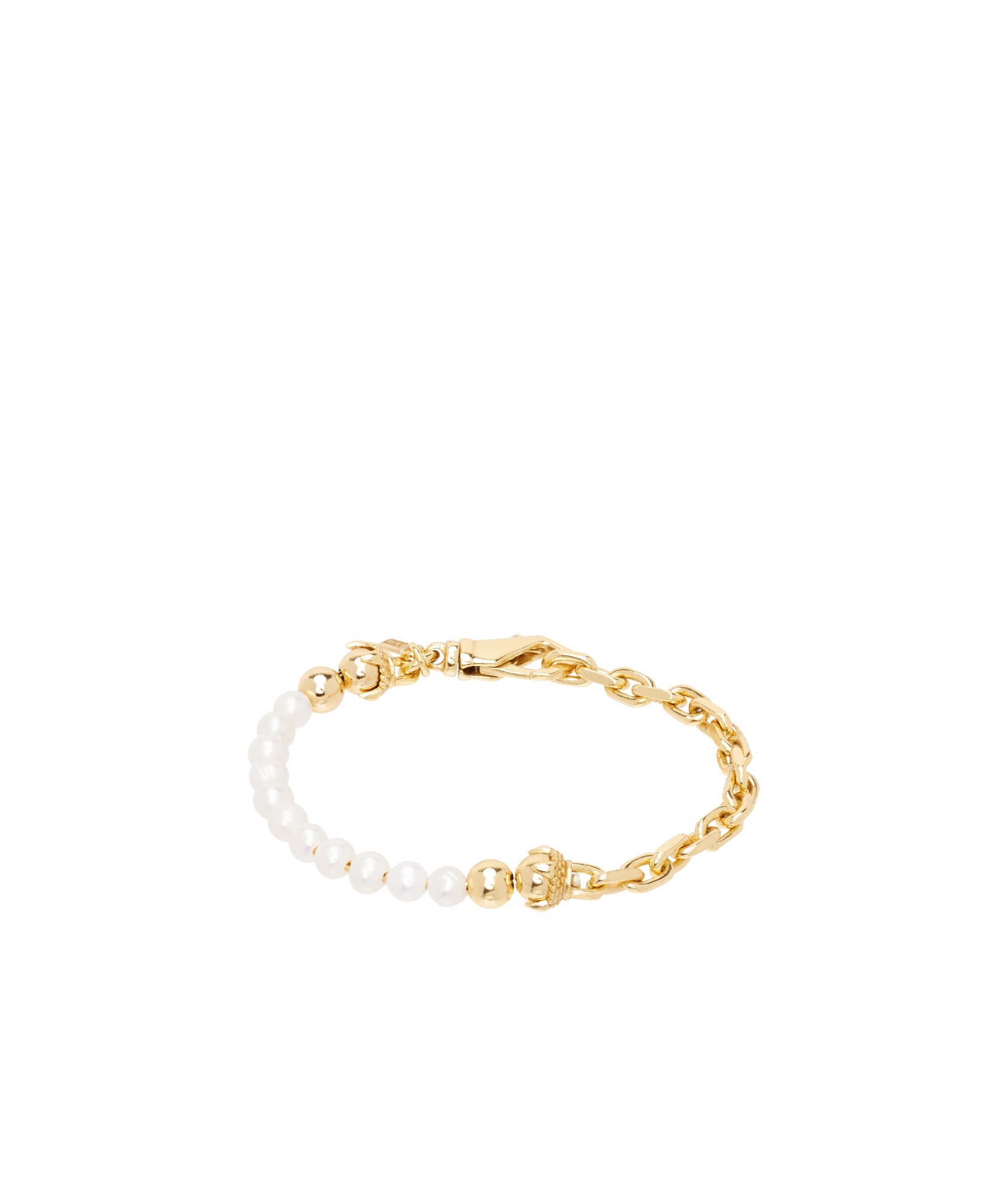 Emanuele Bicocchi Pearl Bracelet In Yellow