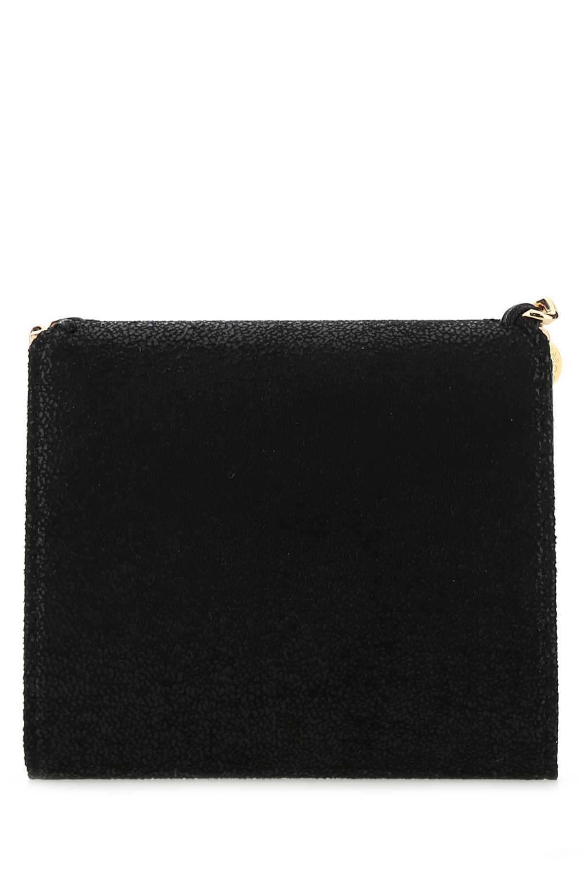 Stella Mccartney Falabella Small Flap Wallet In Black