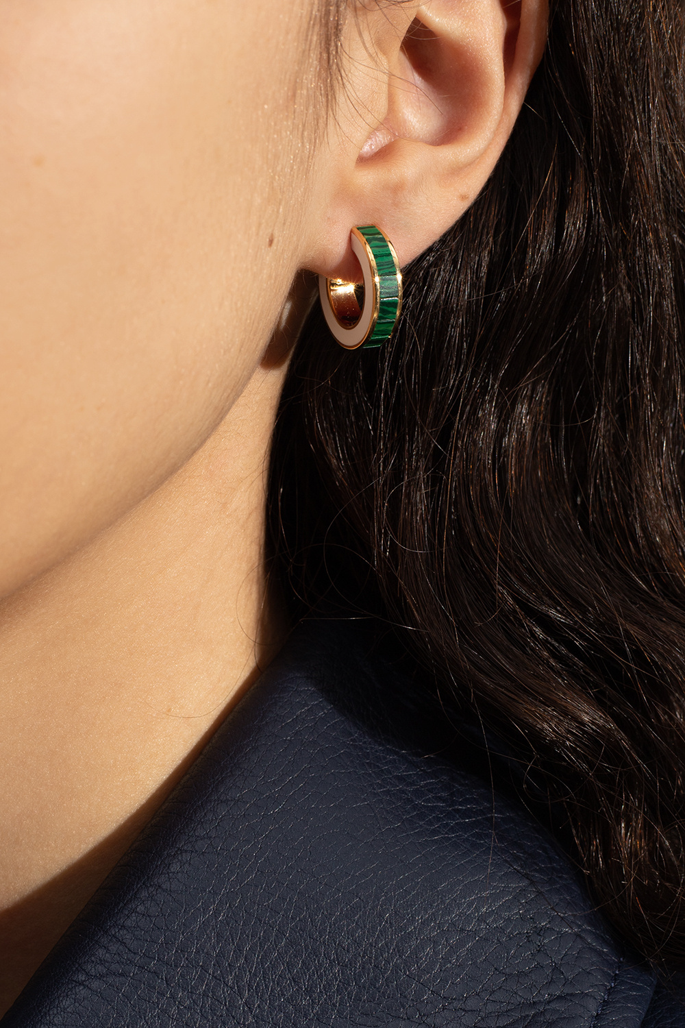 Bottega Veneta Loop Earring In Yellow