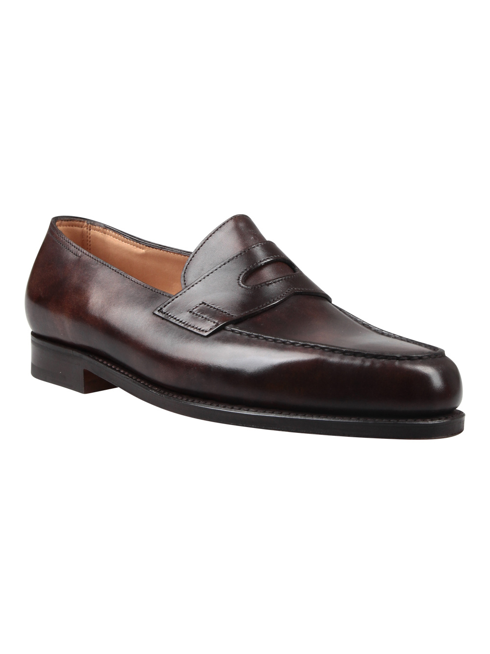 John Lobb Lopez Suede Leather Loafers In Black