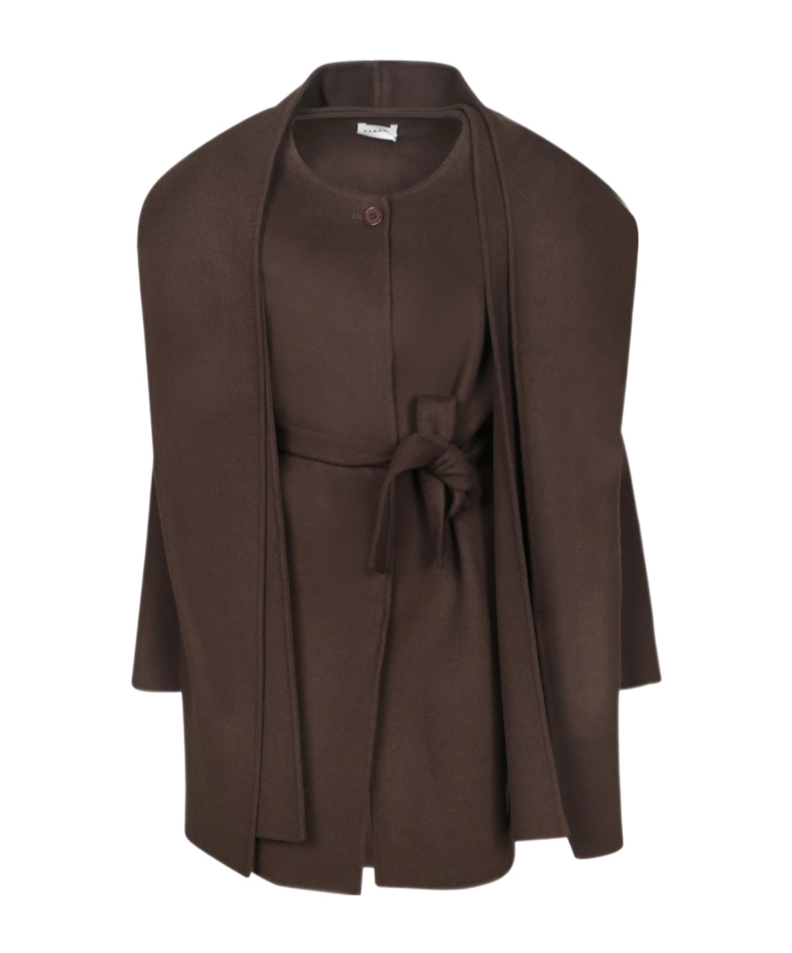 P.a.r.o.s.h Long-sleeved Coat In Brown
