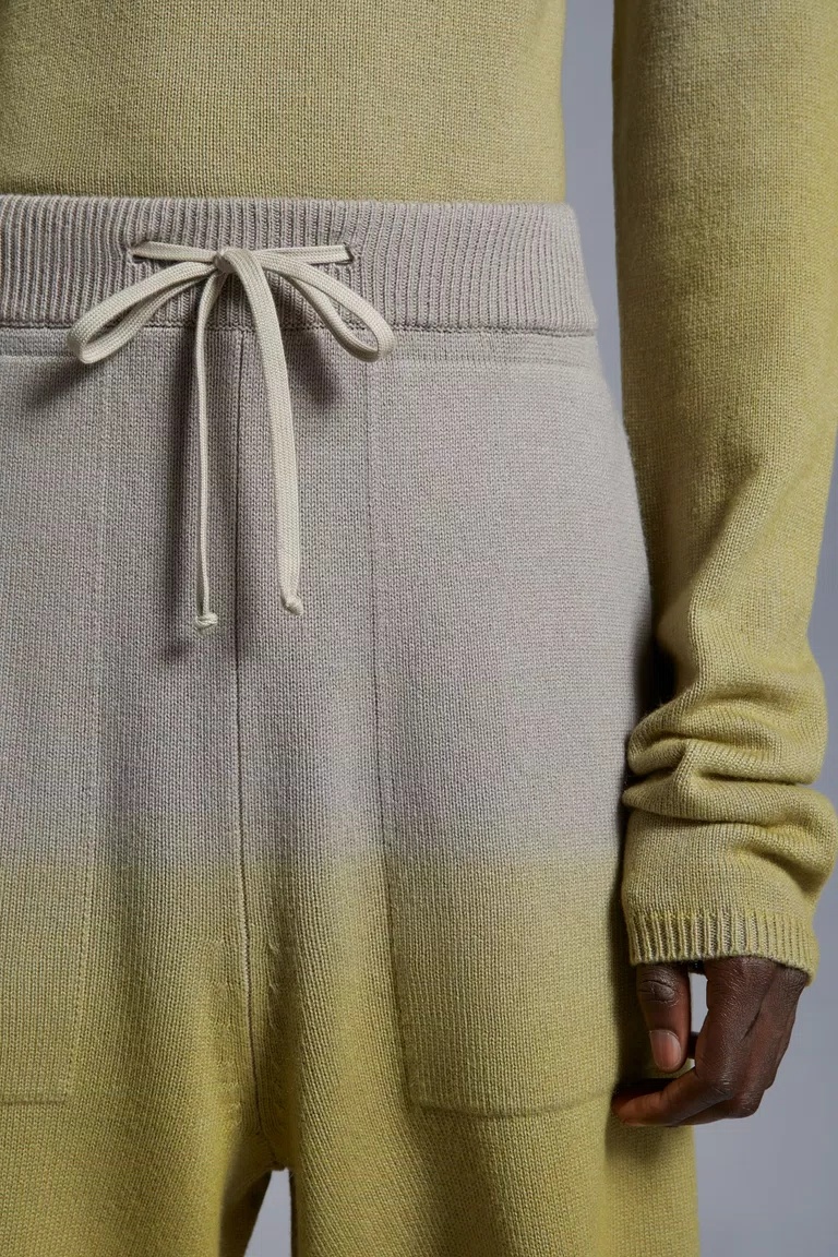Moncler X Rick Owens X Rick Owens Knitted Shorts In Gray