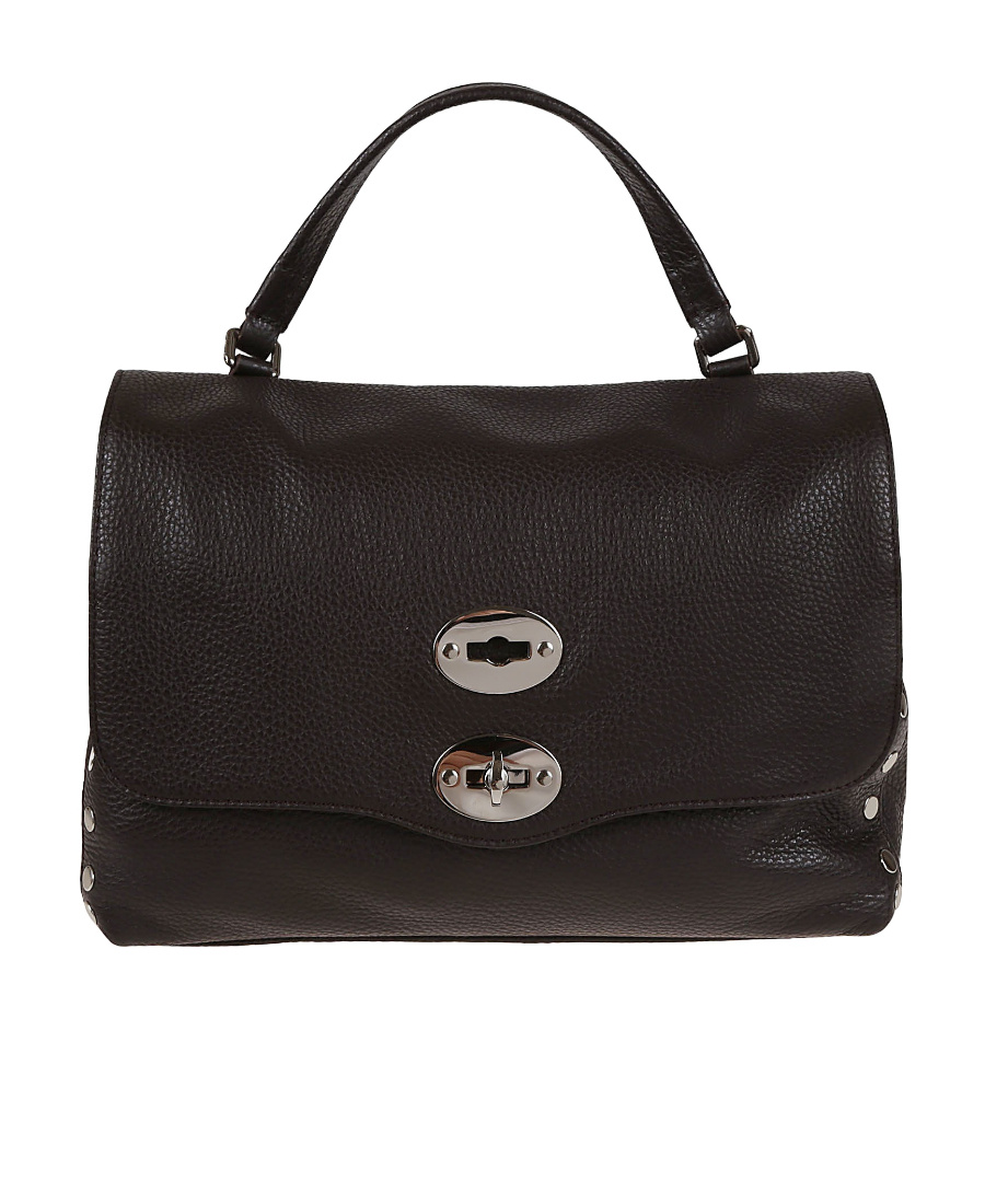 Zanellato Small Postina Leather Tote Bag In Black