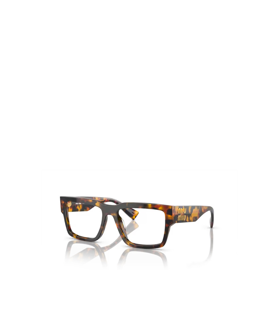 Miu Miu Mu 02xv Honey Tortoise Glasses In White