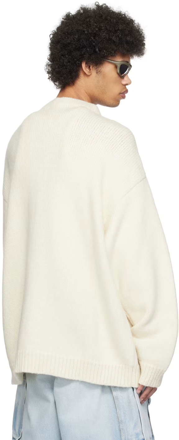 Vetements Cardigan Sweater In White