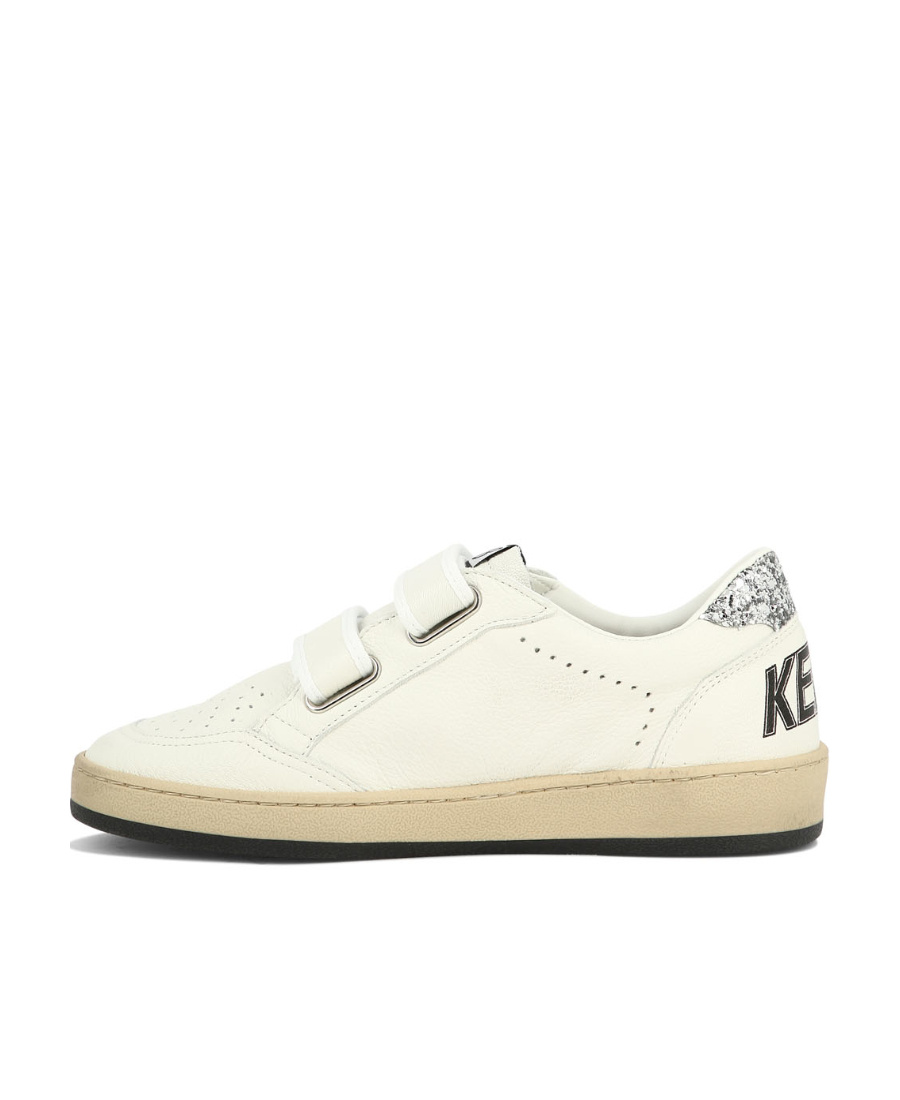Golden Goose Old School Touch-strap Sneakers In White