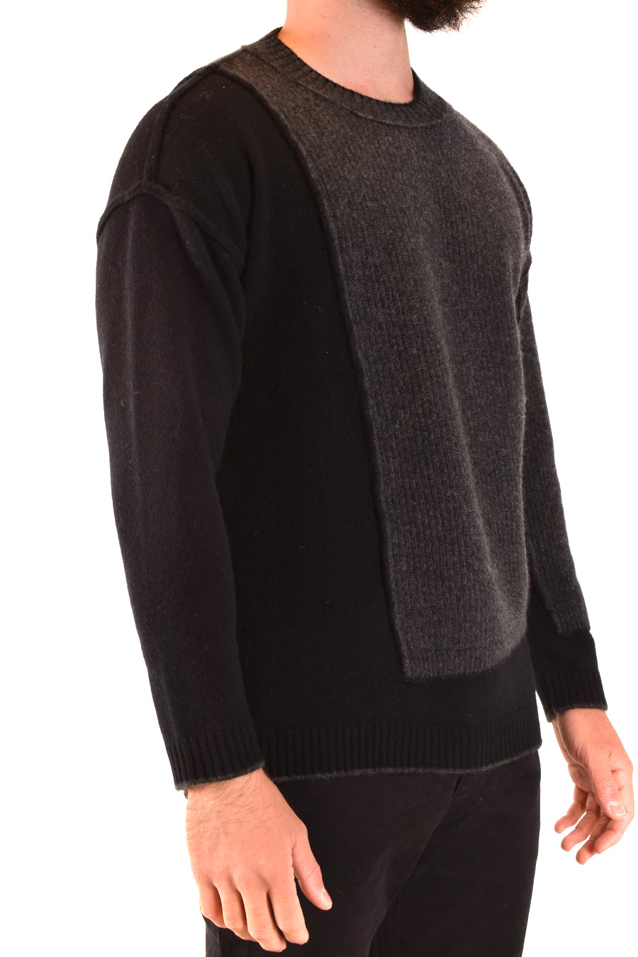 Isabel Benenato Long-sleeved Sweater In Black