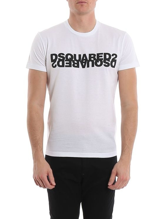 Dsquared2 Logo Printed T-shirt In White
