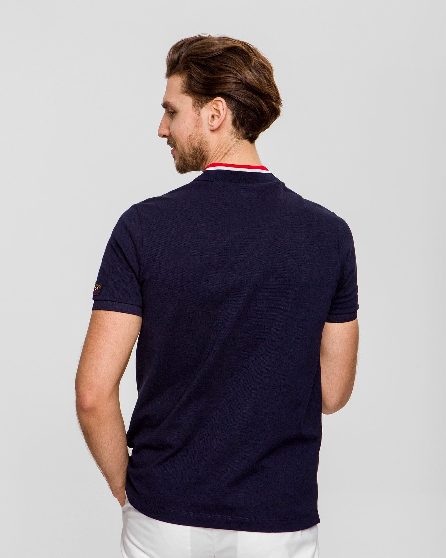 Shop Paul & Shark Logo Details Polo Shirt In Black