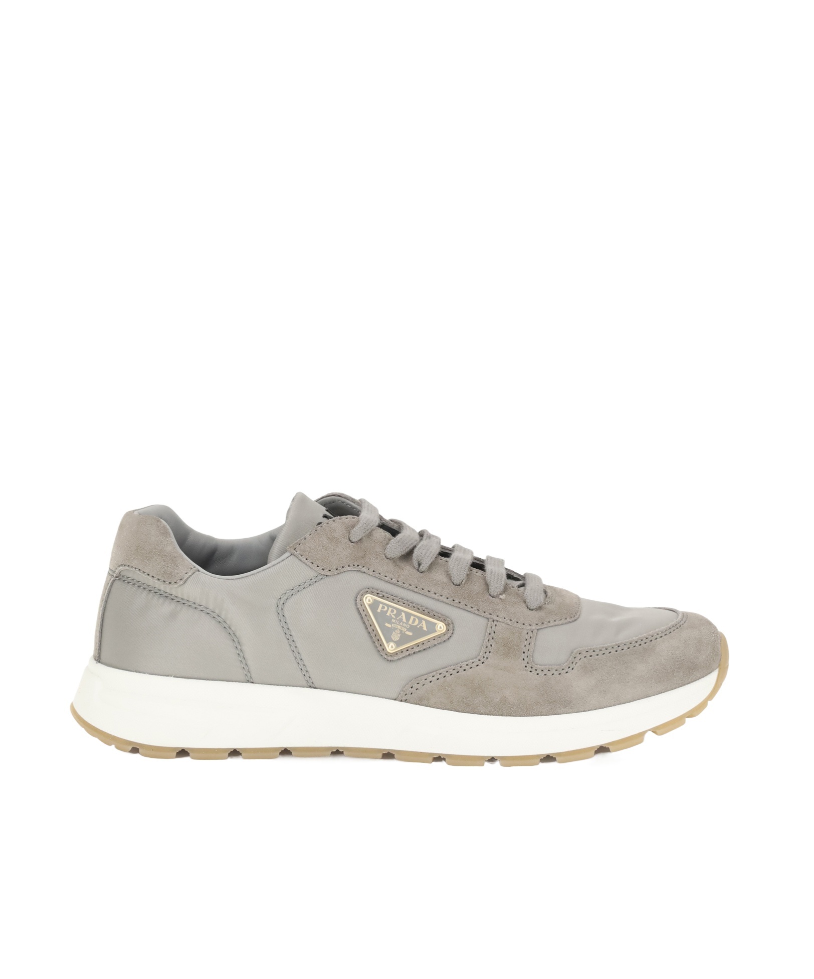 Prada Prax 01 Re-nylon Sneakers In Gray