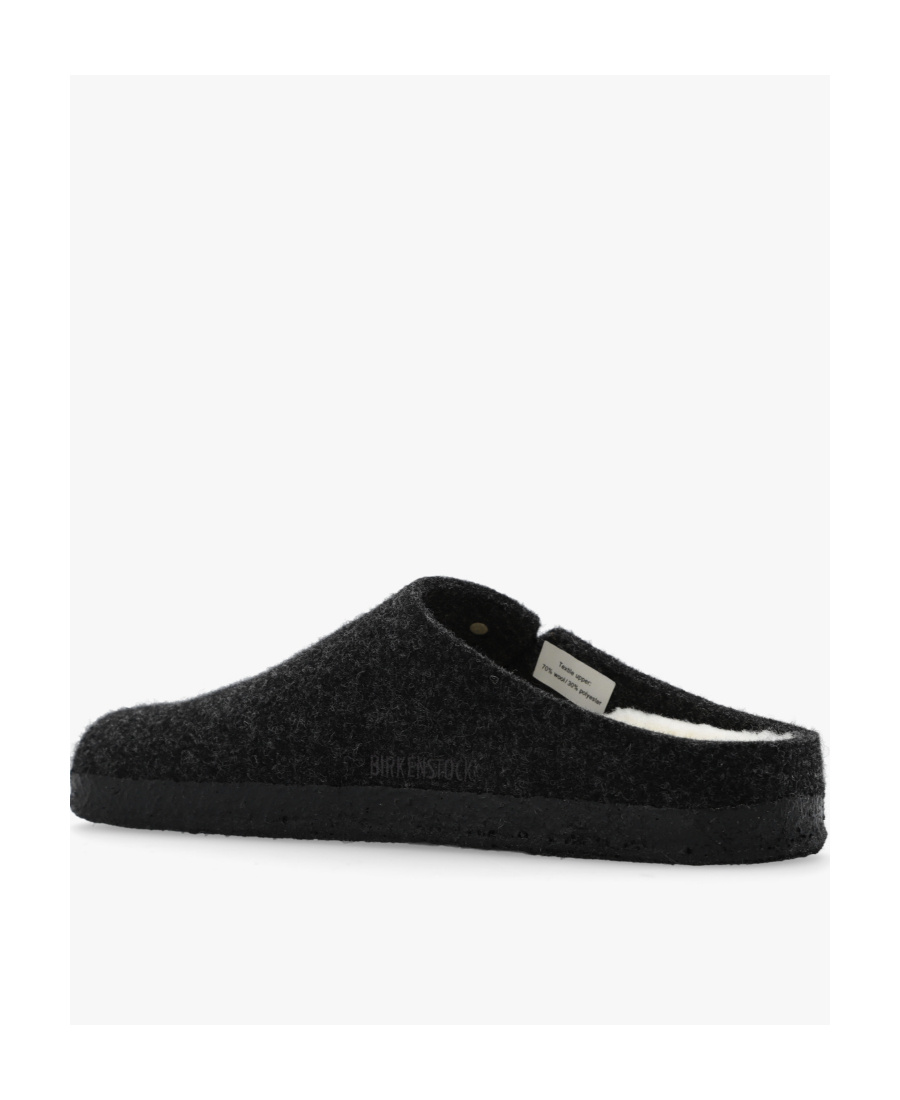Shop Birkenstock Zermatt Wool Felt Slipper In Black