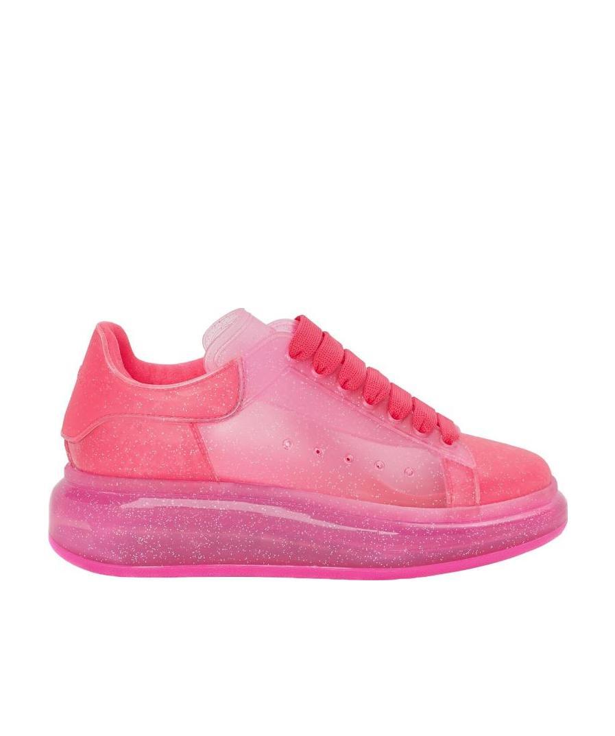 Alexander Mcqueen Logo Sports Shoes In Pink