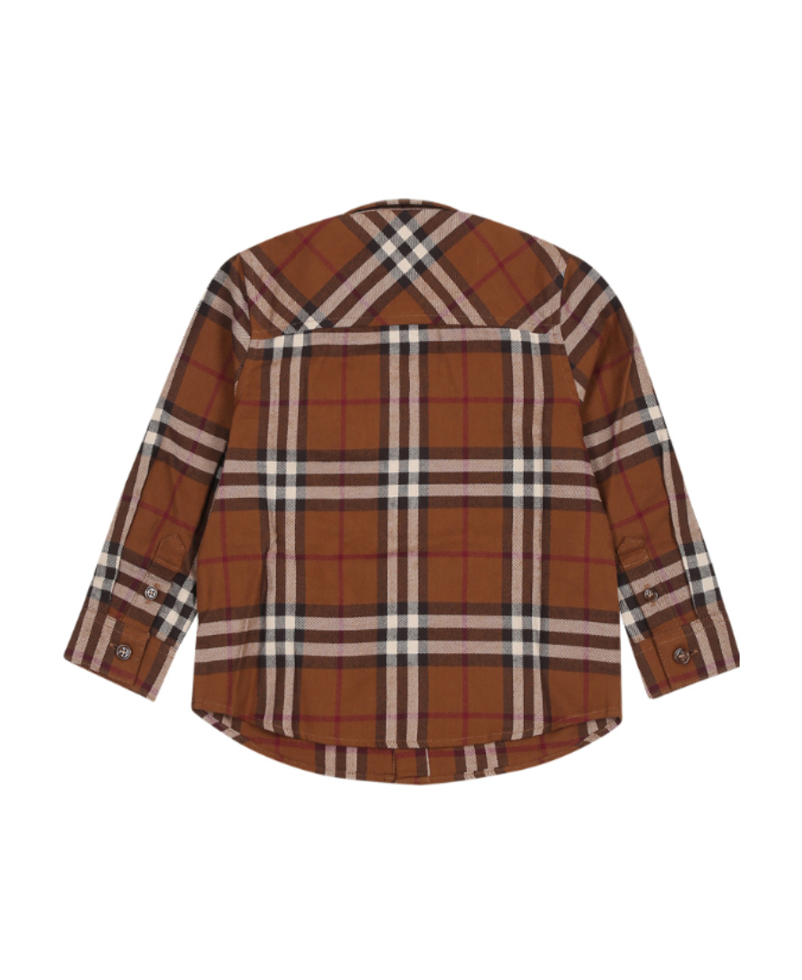Burberry Check-pattern Cotton Shirt In Multicolor