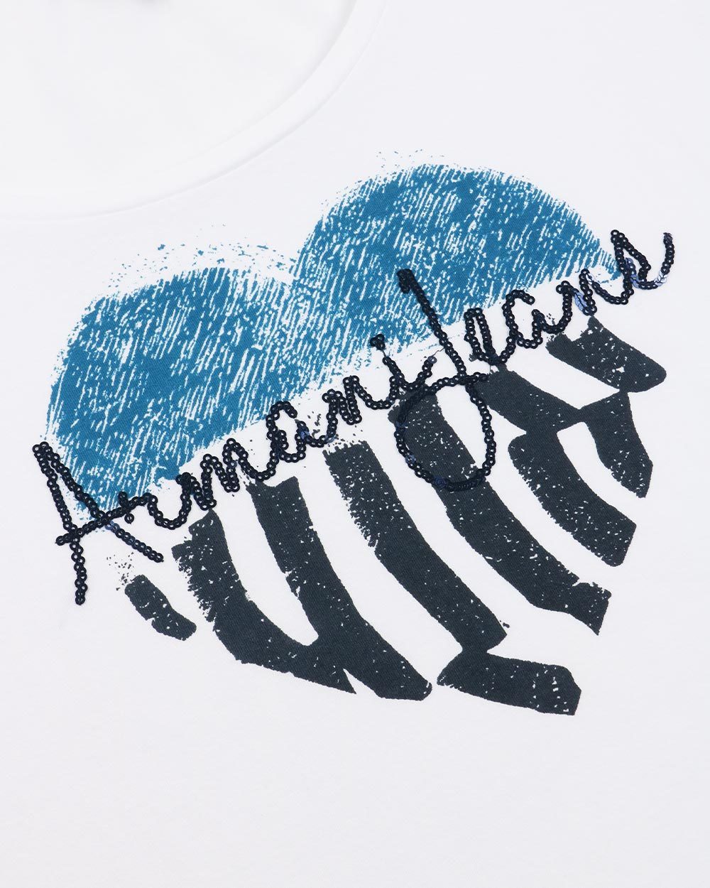 ARMANI JEANS ROUND-NECKED LOGO T-SHIRT