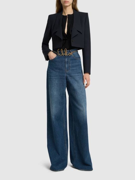 Chloé Logo Belt In Pattern