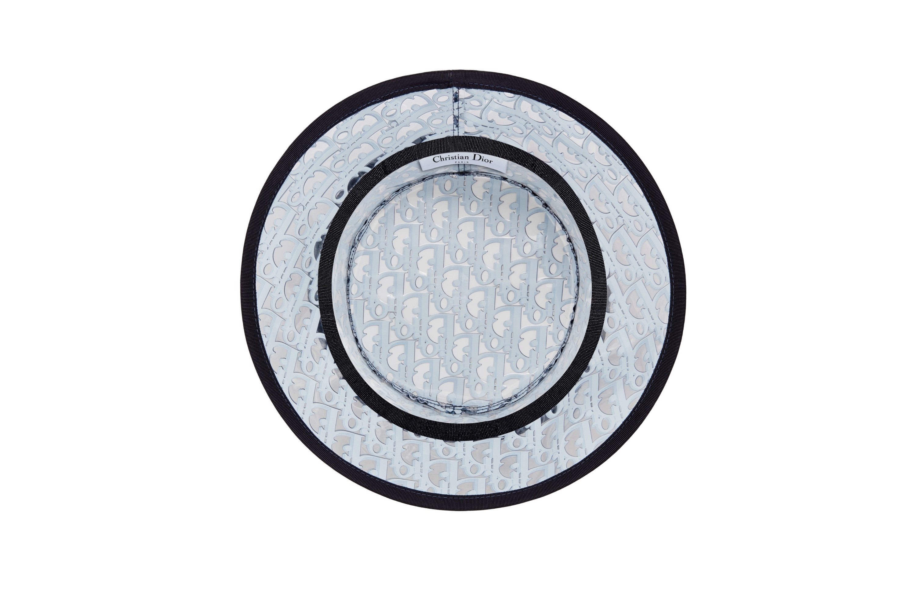 Dior Logo Small Rimmed Barrel Cap In Nude