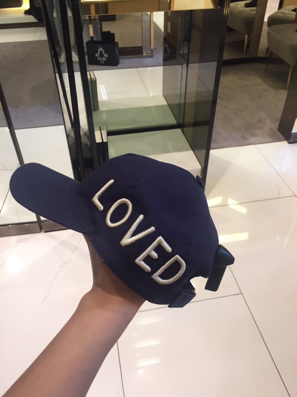 Gucci Embroidered Baseball Hat In Blue