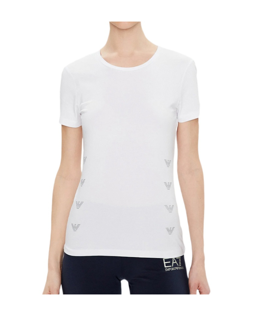 EA7 SOLID COTTON-MODAL T-SHIRT 