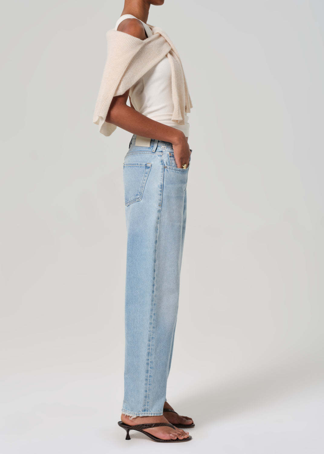 Citizen Of Humanity Citizens Of Humanity Miro High Waist Barrel Jeans In Blue