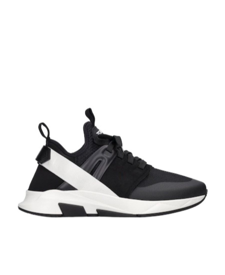 Tom Ford Jago Logo-patch Shell And Mesh Low-top Trainers In Animal Print