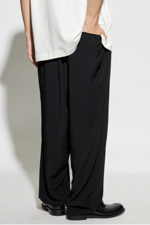 Yohji Yamamoto Drawstring Casual Pants In Black