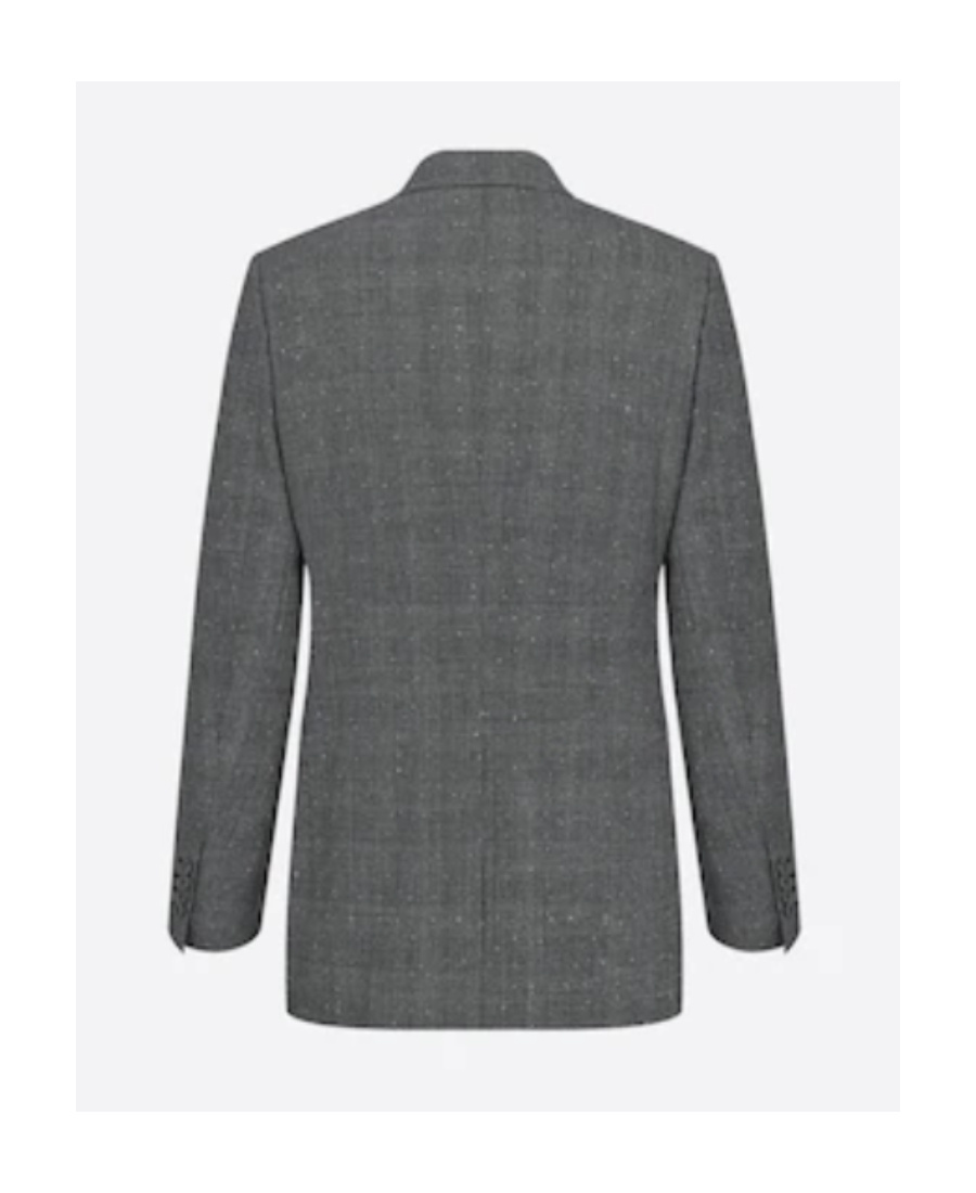Dior Double-breasted Blazer In Black
