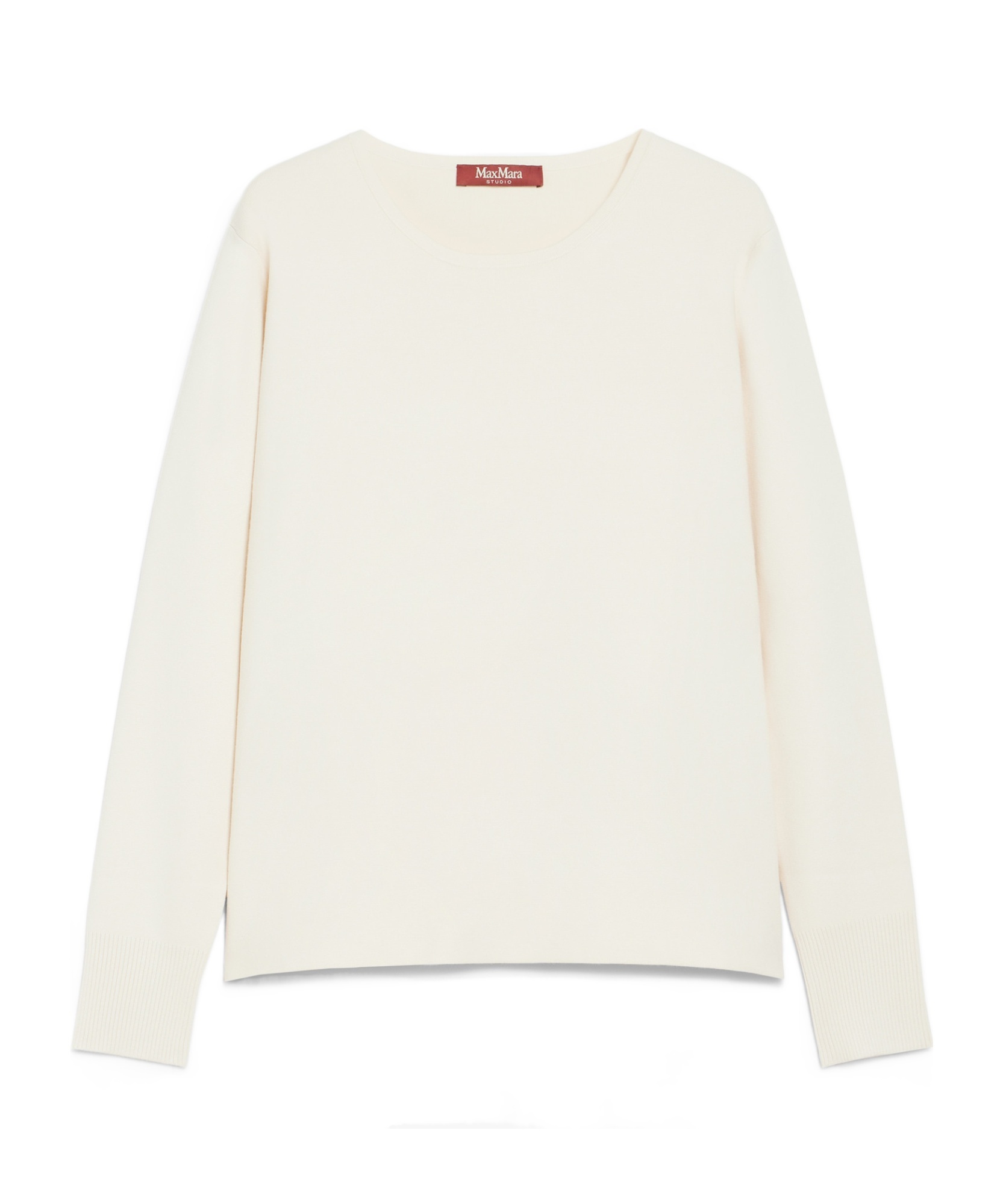 Max Mara Long-sleeved Sweater In White