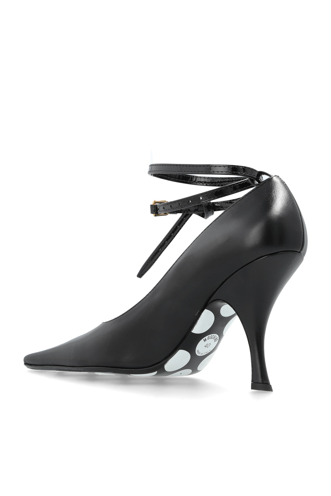 Moschino Pointed High Heels In Black