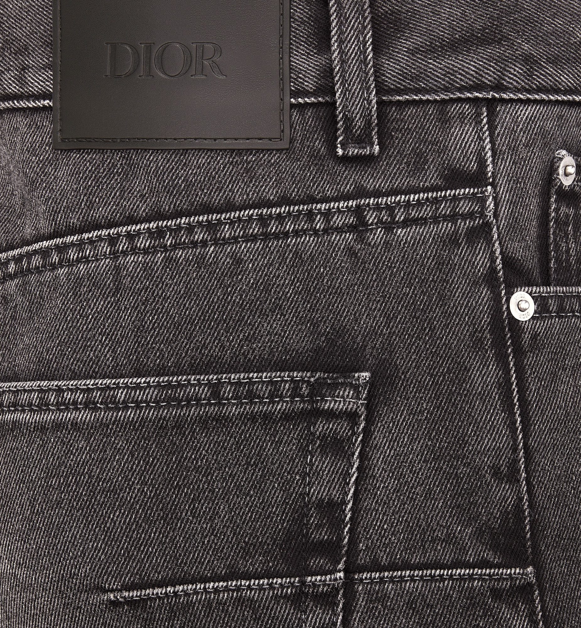 Dior Belt-loop Jeans In Black