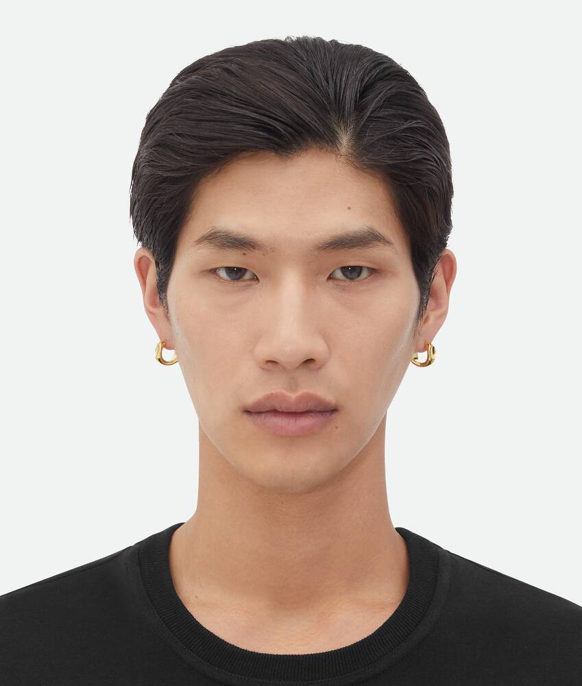 Bottega Veneta Ring Detail Earrings In Yellow
