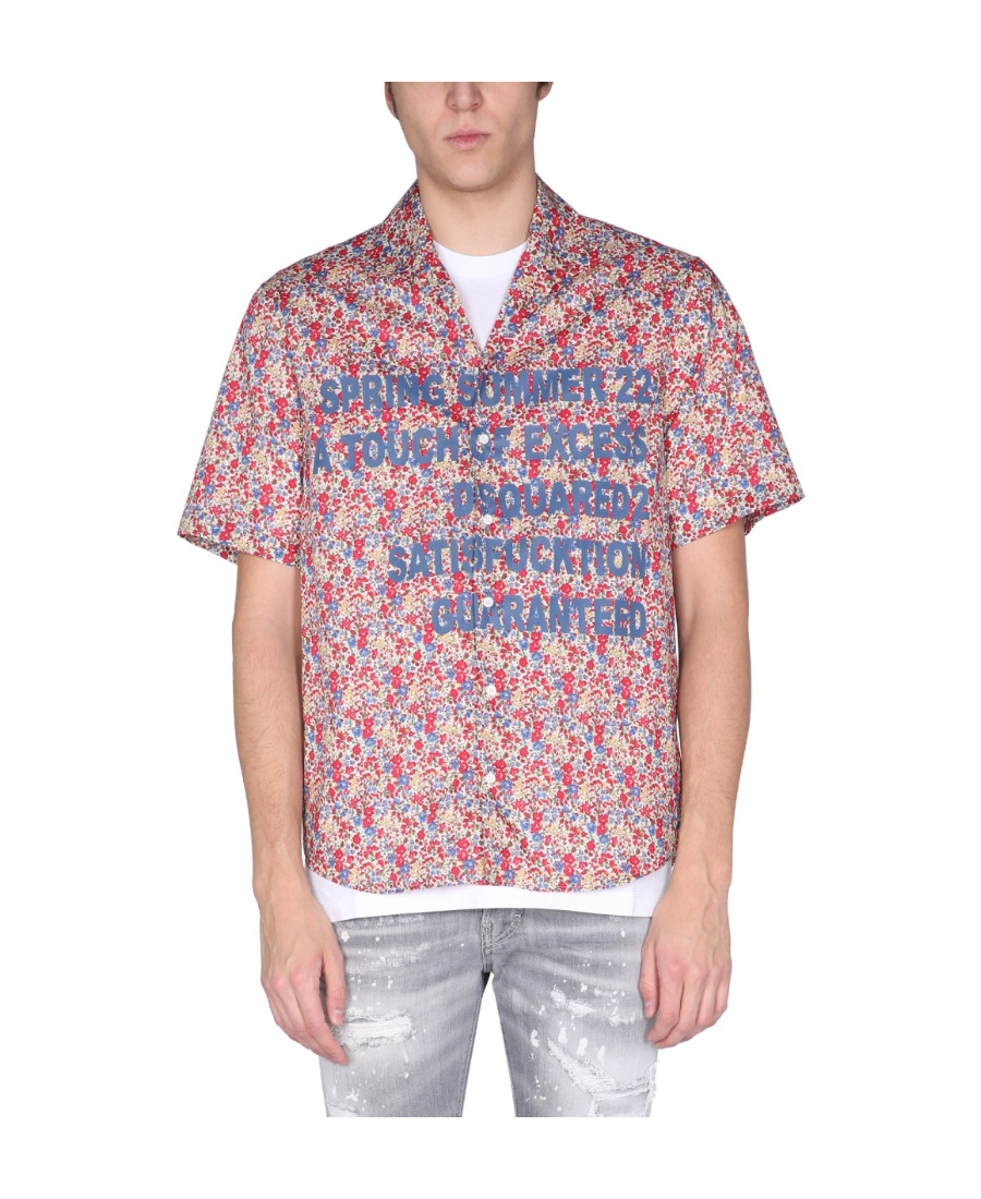 Dsquared2 Dsquared Men "bowling" Shirt In Multicolor