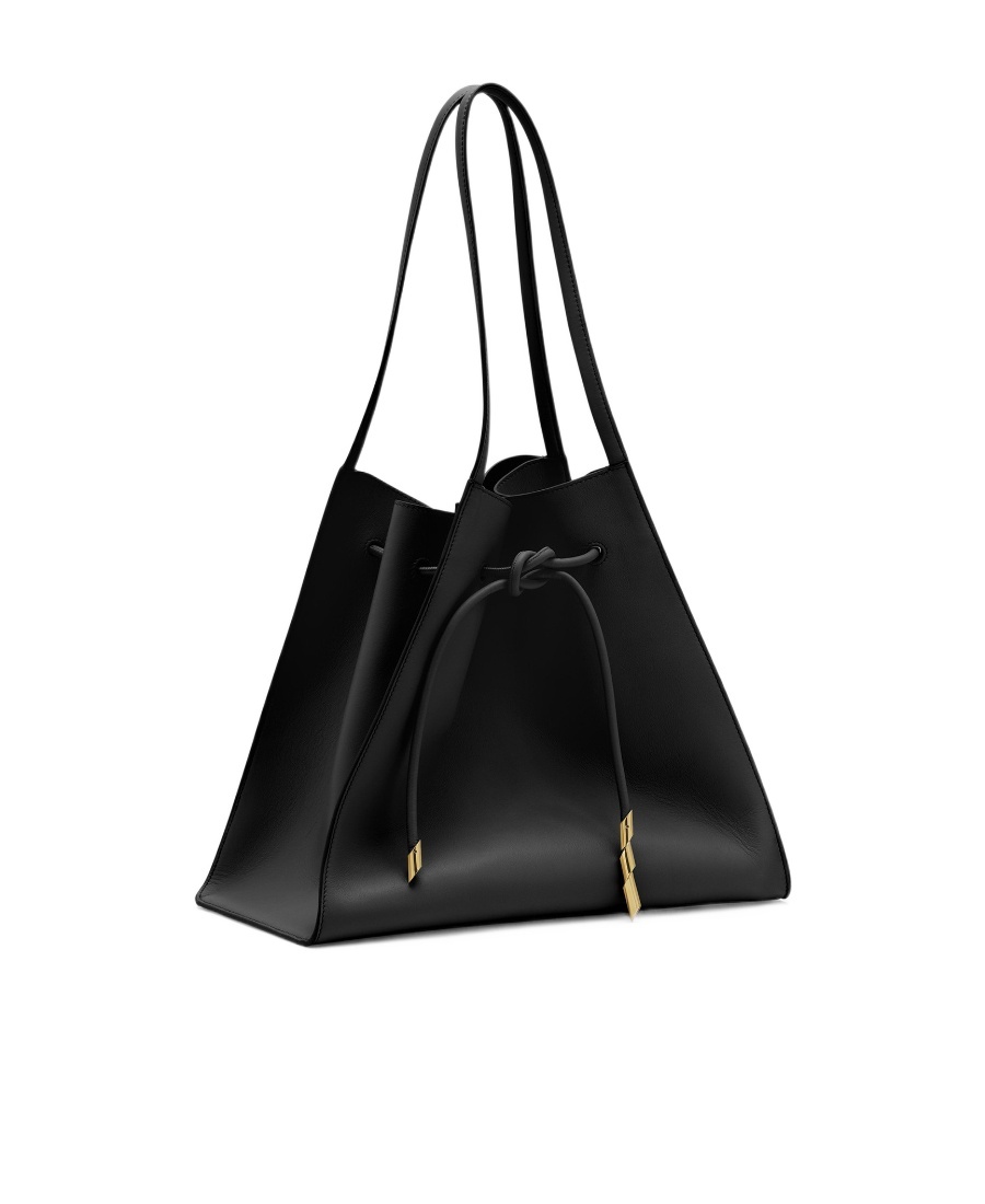 Shop Lanvin Medium Sequence Leather Shoulder Bag
