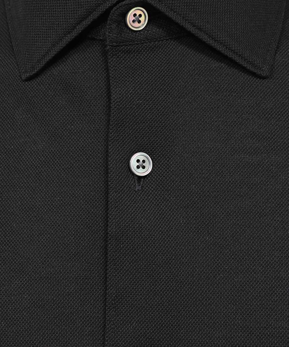Shop Zegna Long-sleeved Shirt In Black