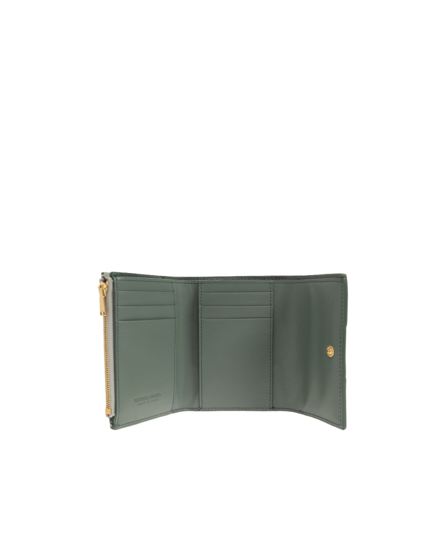 Bottega Veneta Folding Wallet In Gray