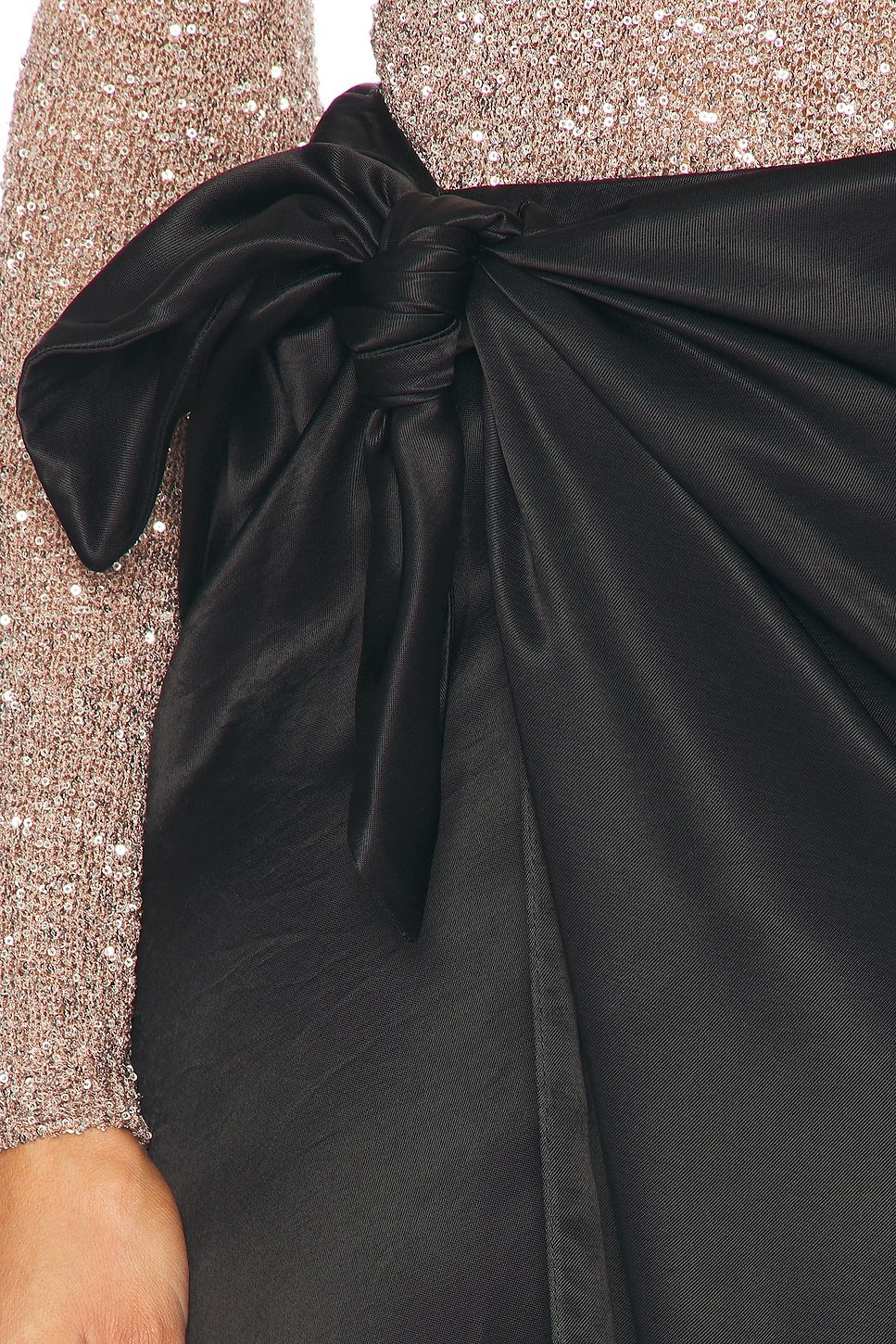 Balenciaga Long Satin Skirt Skirts Black In Black