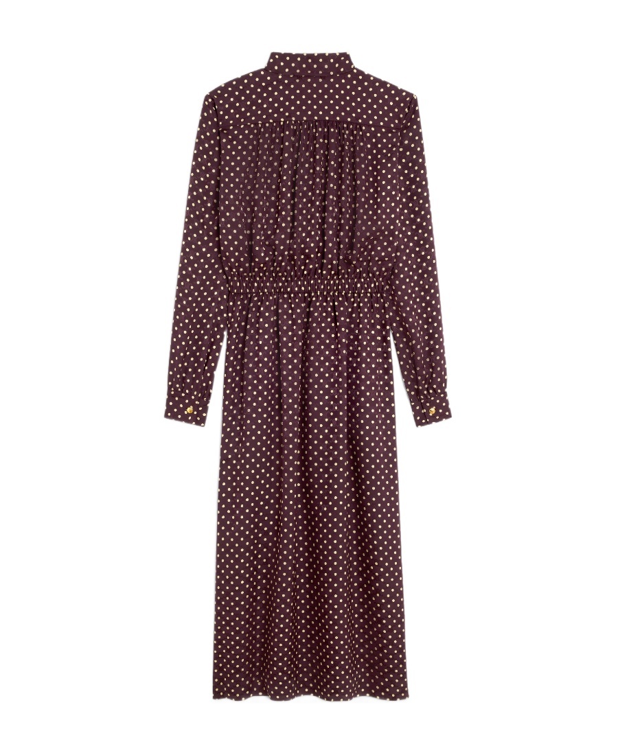 Celine Long-sleeved Printed Dress In Red