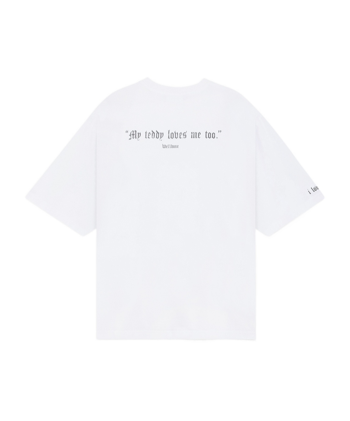 We11 Done Punk Teddy T-shirt In White