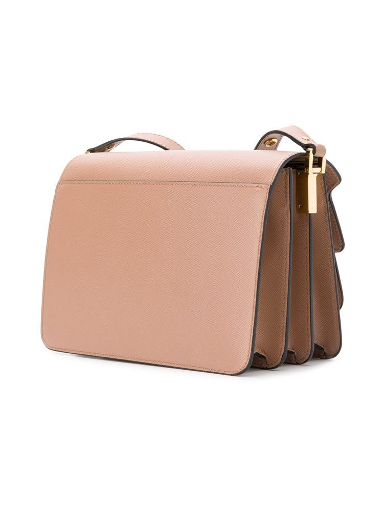 Marni Trunk Shoulder Bag In Nude