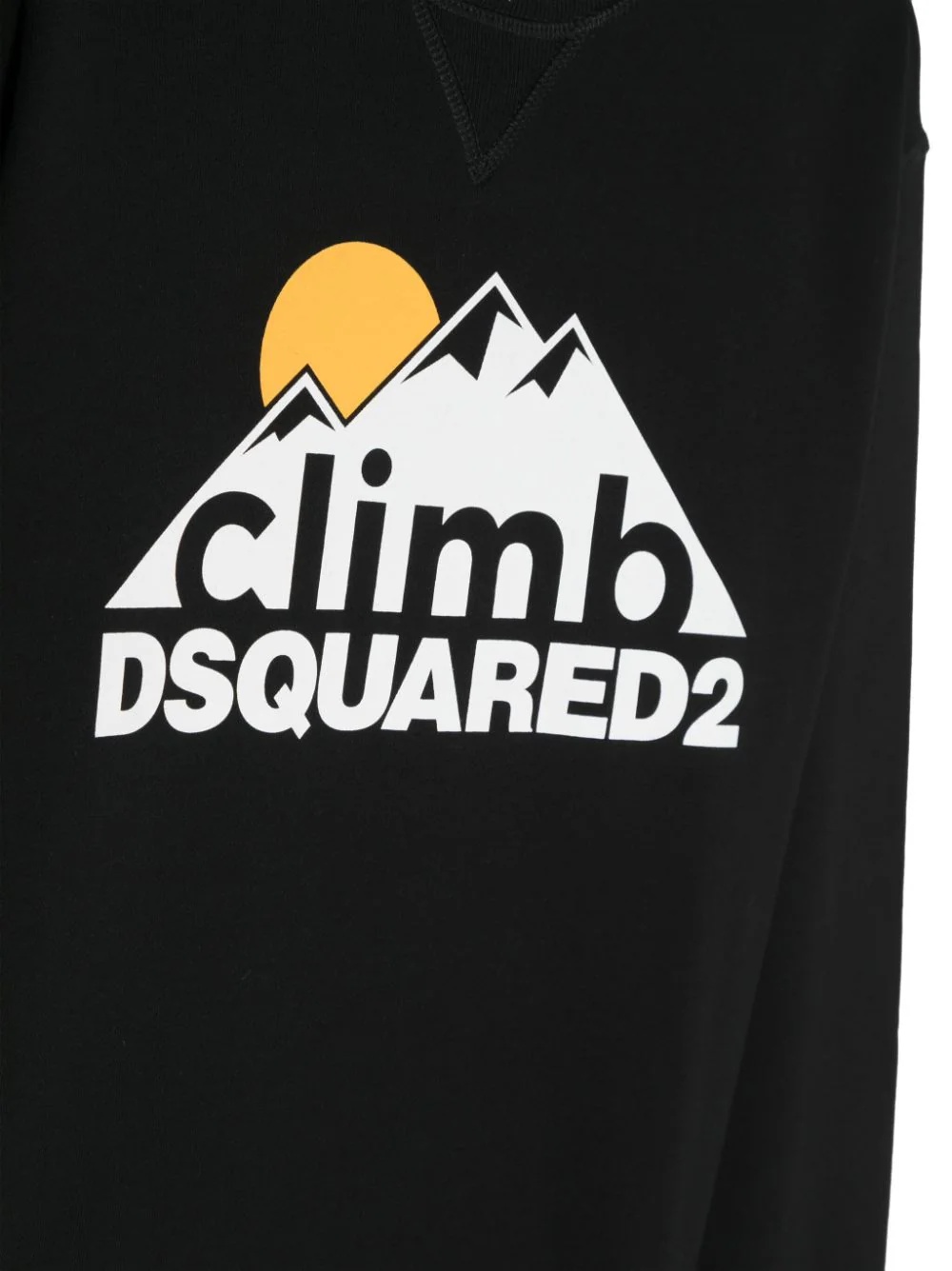 Dsquared2 Logo-print Cotton Sweatshirt In Black