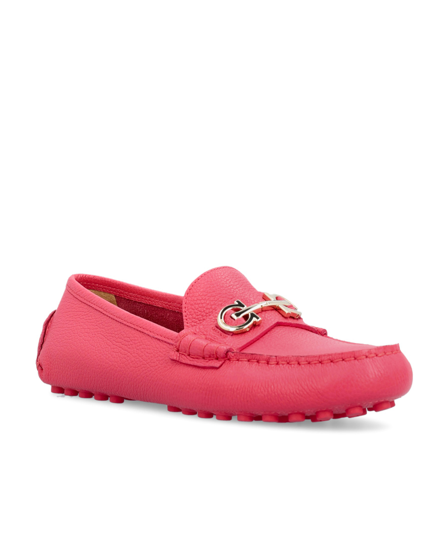 Ferragamo Logo Love Shoes In Red