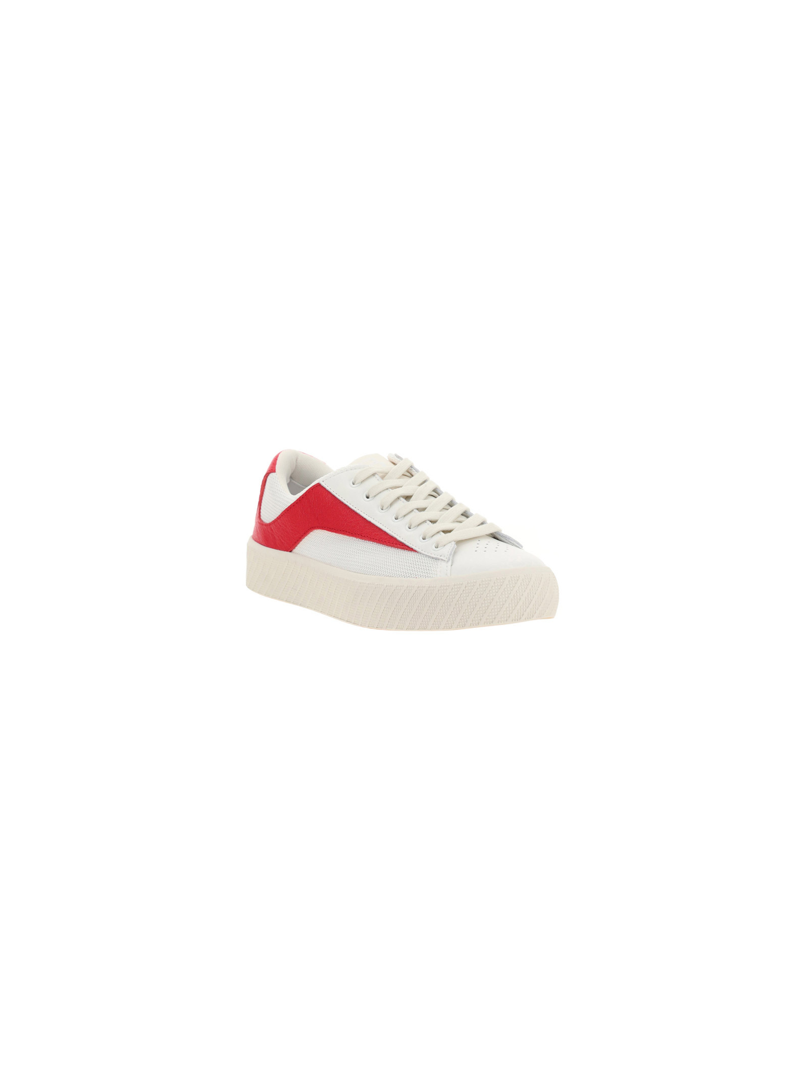 By Far Contrasting-panel Sneakers In White