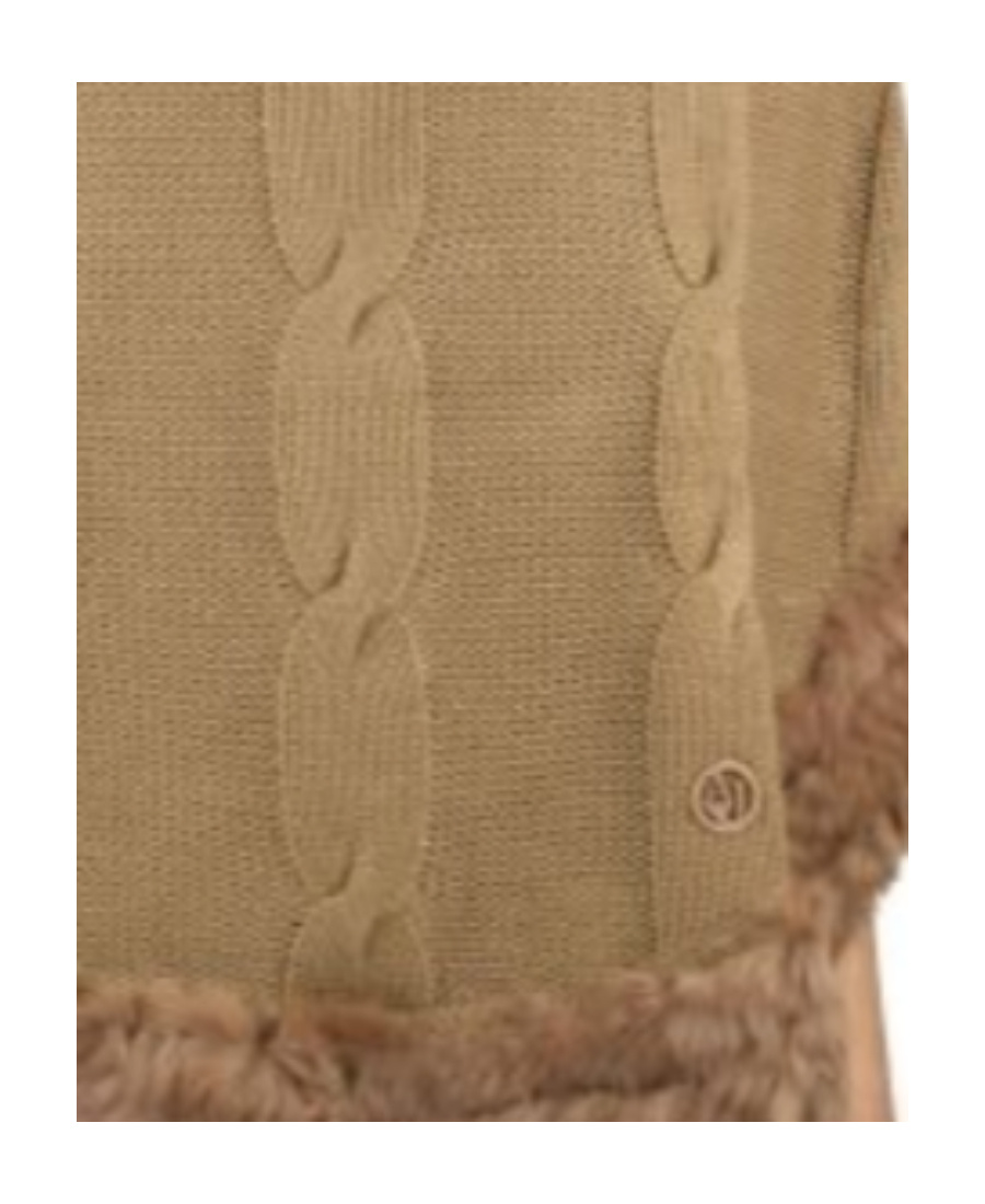Armani Jeans Knitted Floral Pullover In Green
