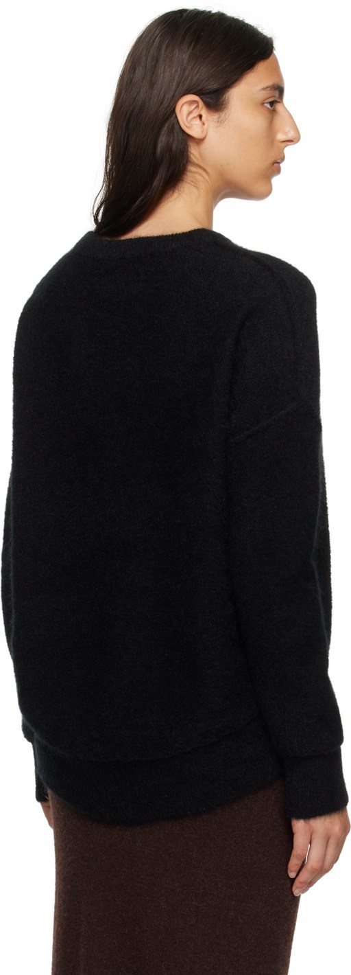 By Malene Birger Round Neck Long-sleeved Sweater In Black