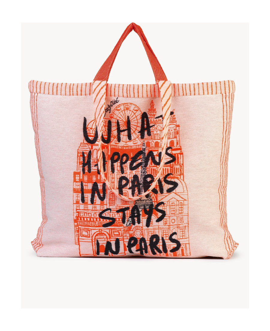 See By Chloé Letter Printed Shoulder Bag In Nude