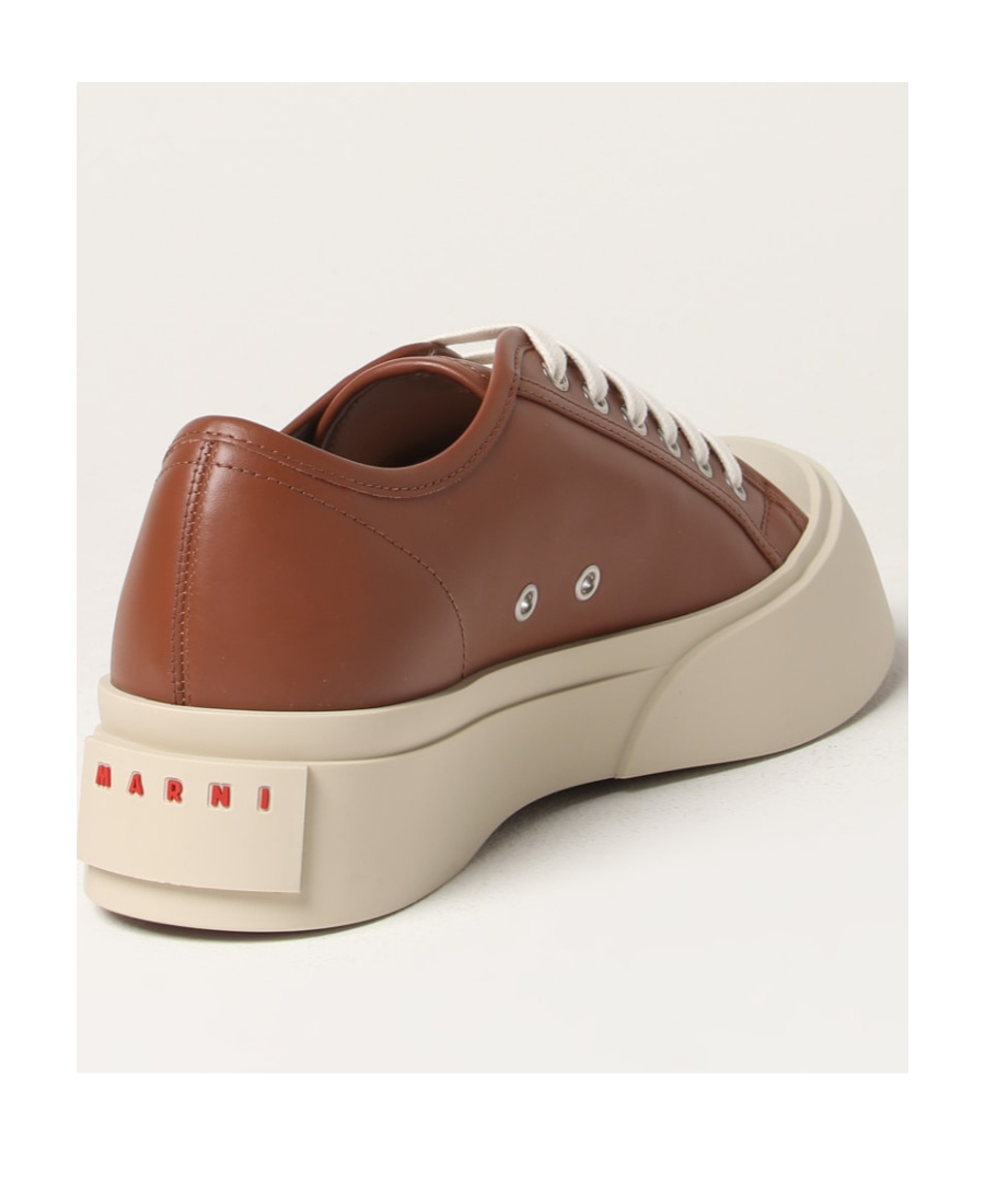 Marni Tie Low-top Sneakers In Brown