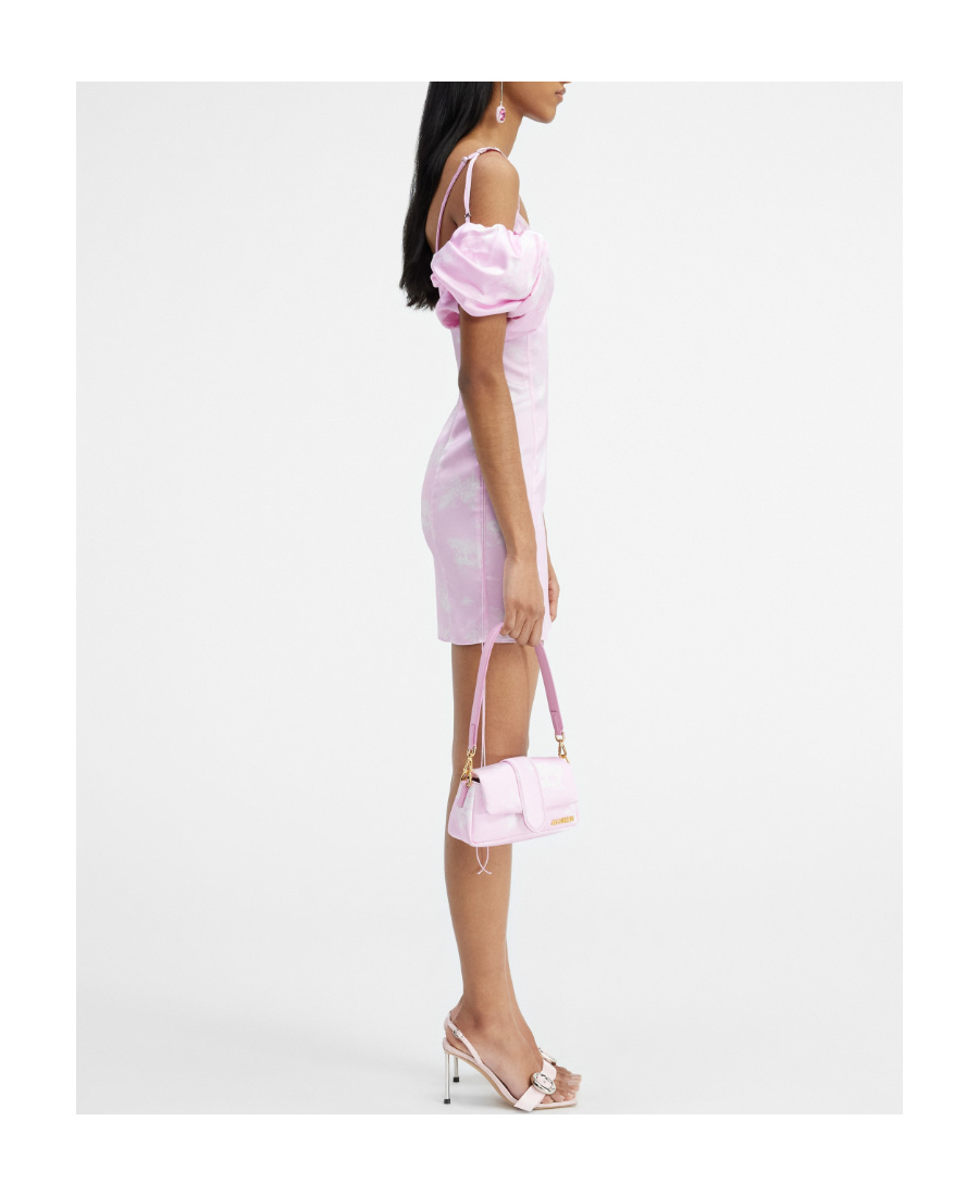 Shop Jacquemus Puffed Sleeve Mini Dress In White