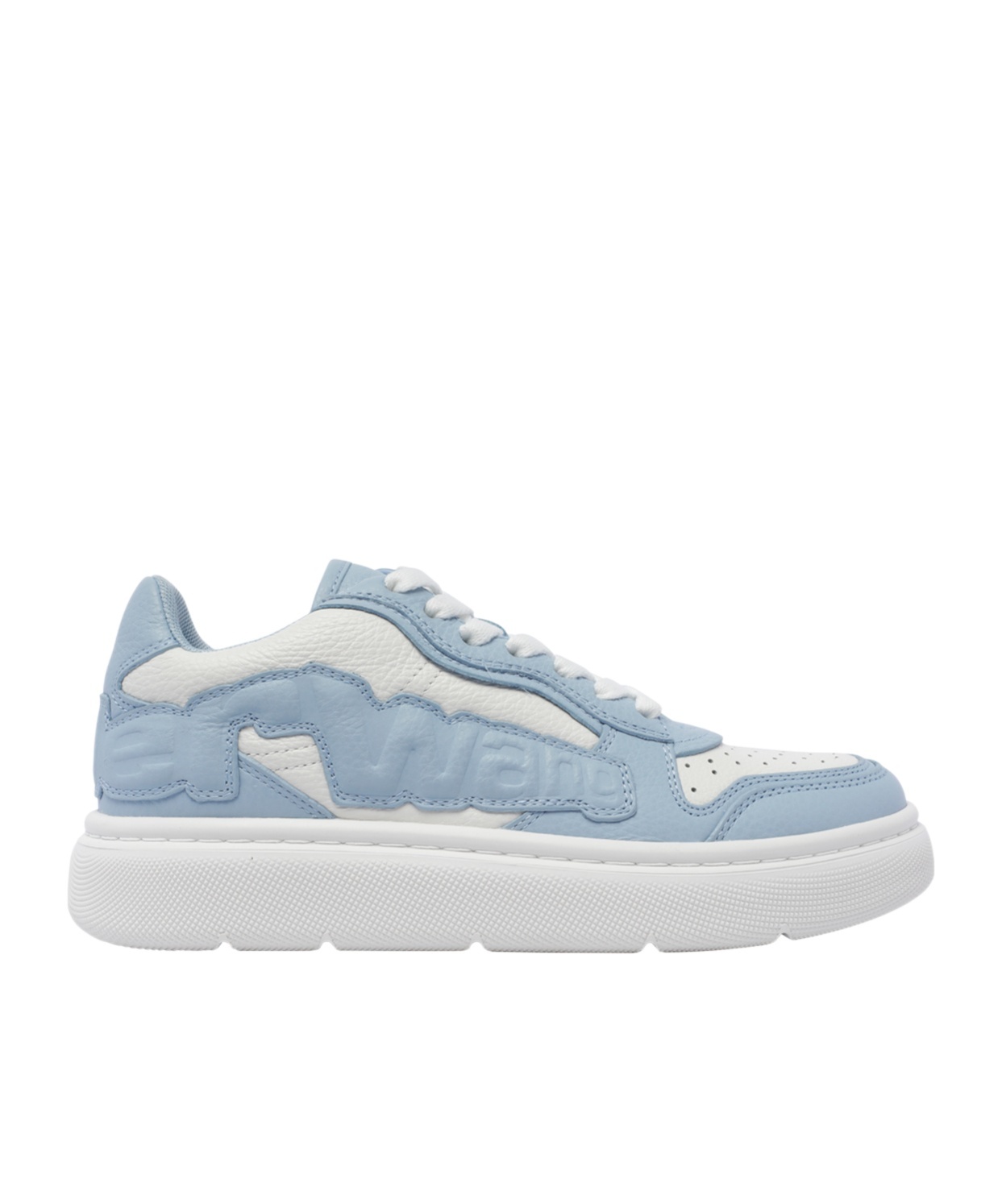 Alexander Wang Puff Leather Chunky Sneakers In White
