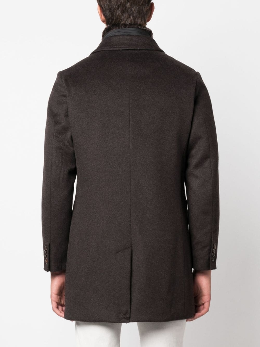 Moorer Long-sleeved Coat In Black