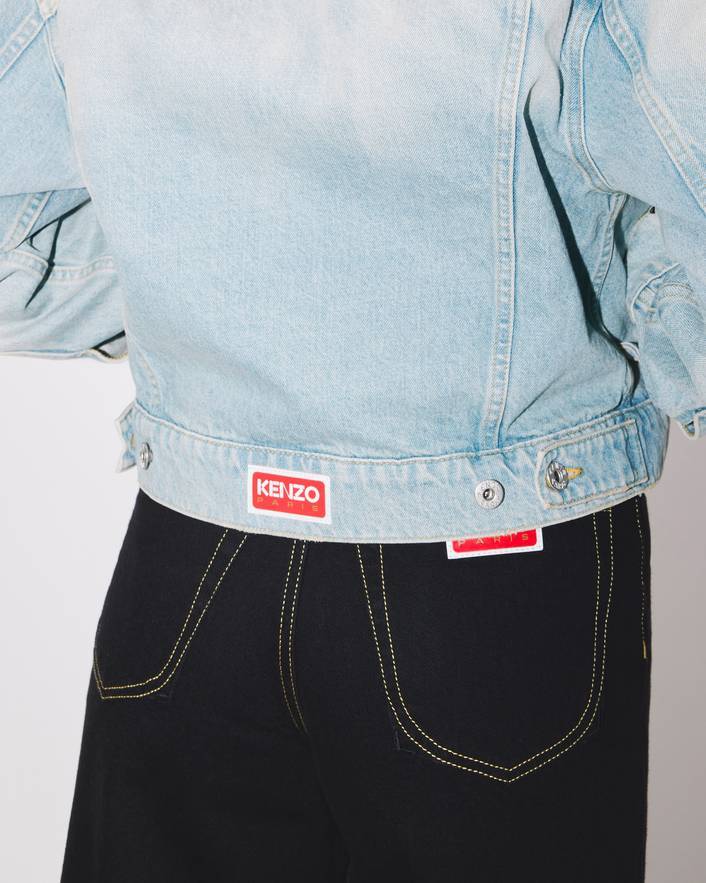 KENZO KENZO LOGO PATCH DENIM JACKET